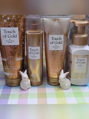 Bath & Body Works Touch of Gold 4 Piece Moisturizing Body Care Set NEW